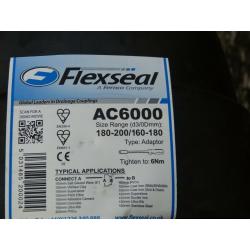 Flexseal Flexible UPVC - Clay Adaptor 180/200mm to 160/180mm