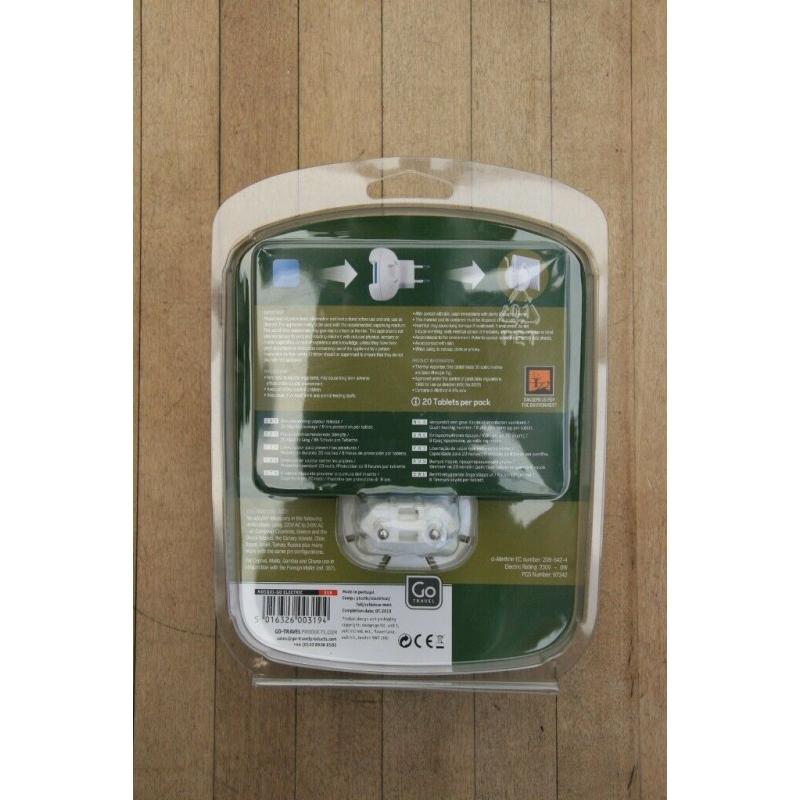 Go Travel Plug-In Mosquito Killer (Europe) - Brand New