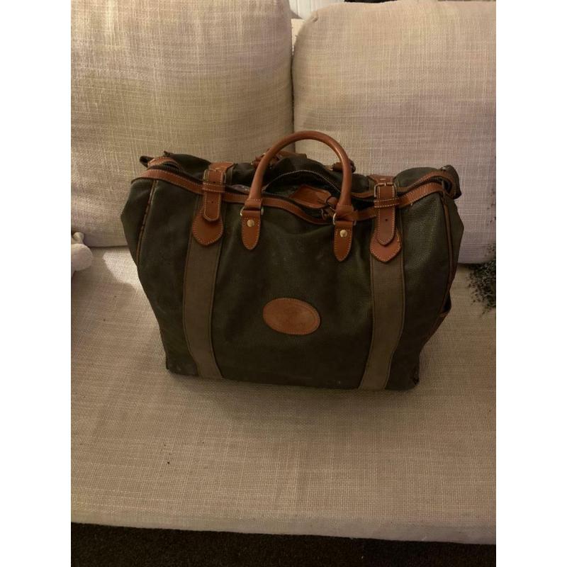 Vintage Mulberry scotch grain weekend hold-all good condition! Collectors item. RARE!