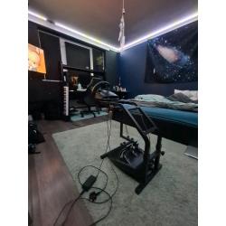 Logitech G29 wheel and pedal with shifter and stand