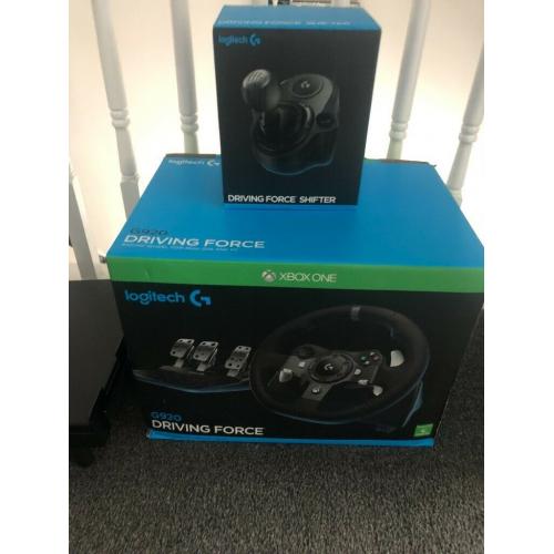 Logitech G920 Driving Force Racing Wheel for Xbox One and PC boxed