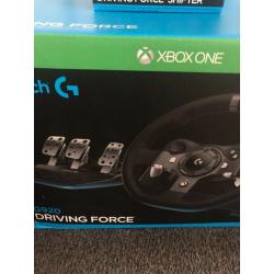 Logitech G920 Driving Force Racing Wheel for Xbox One and PC boxed