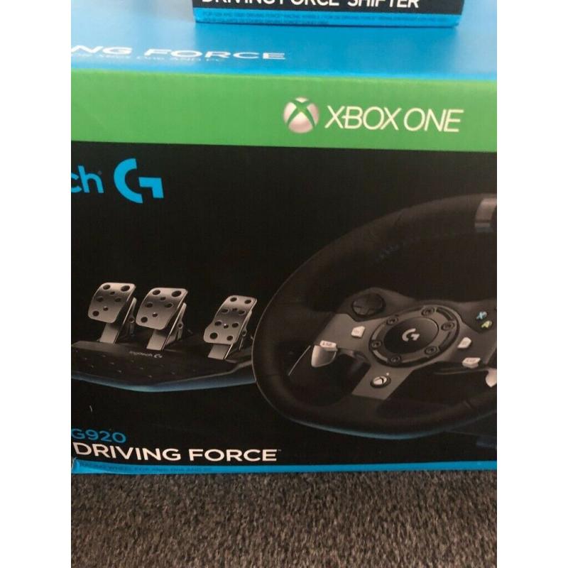 Logitech G920 Driving Force Racing Wheel for Xbox One and PC boxed