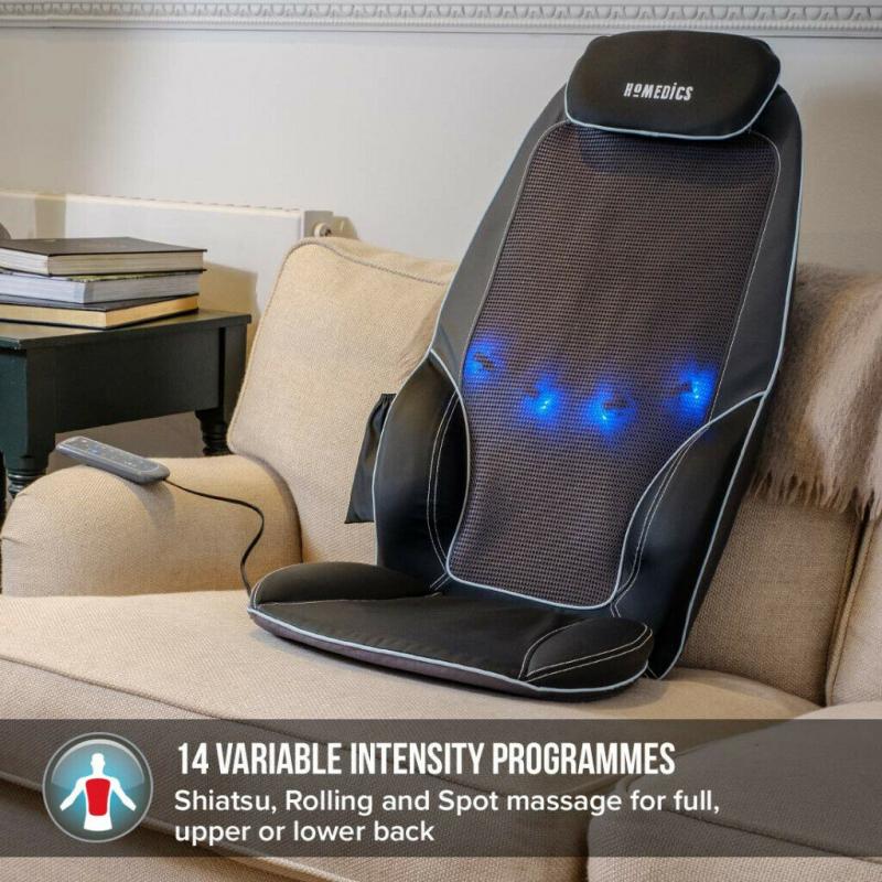 HoMedics ShiatsuMax 2.0 - Electric Heated Shiatsu Back & Shoulder Massager