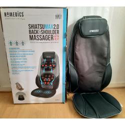 HoMedics ShiatsuMax 2.0 - Electric Heated Shiatsu Back & Shoulder Massager