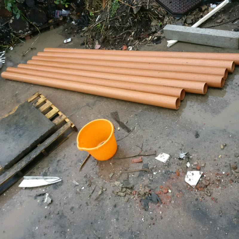 110mm brown (underground) sewer pipe - Brand new