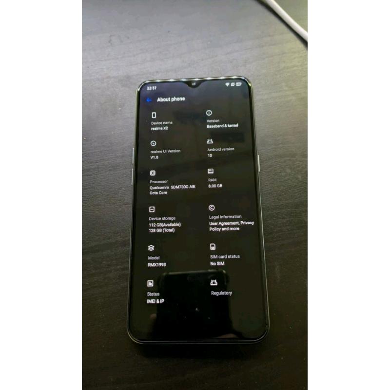 Realme X2 - 8/128GB - Pearl White in excellent condition