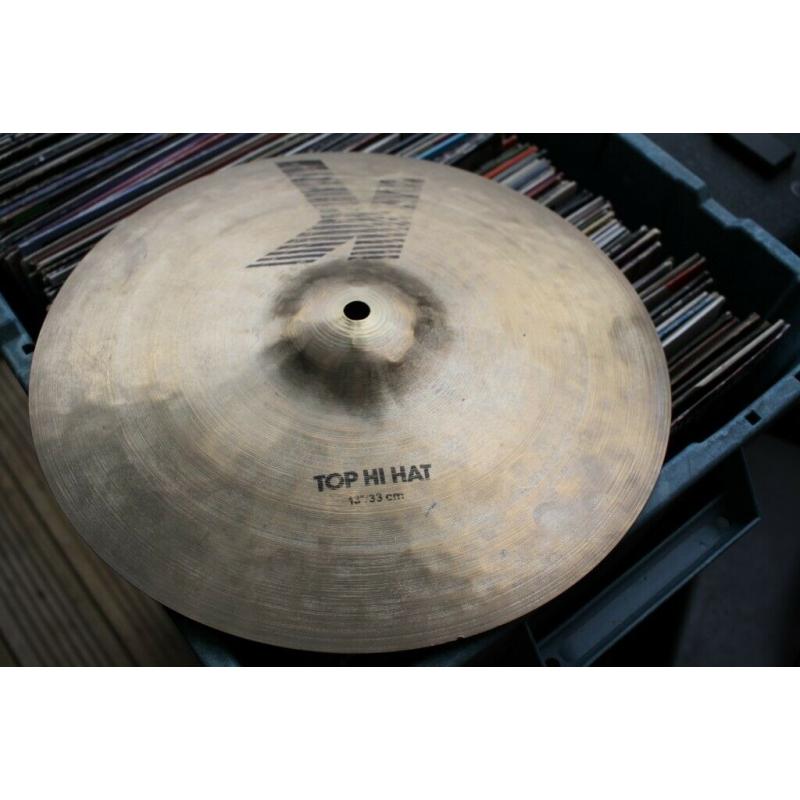 K Zildjian 13 inch top Hi hat cymbal - '79/'81 - USA- Vintage - Orphan