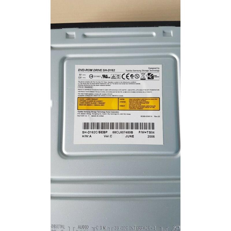 SAMSUNG DVD-ROM / CD-ROM DRIVE SH-D162 IDE EXCELLENT CONDITION WITH DISC