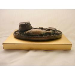 Very Rare Fly Fishing Sculpture by the late Sir David Hughes.
