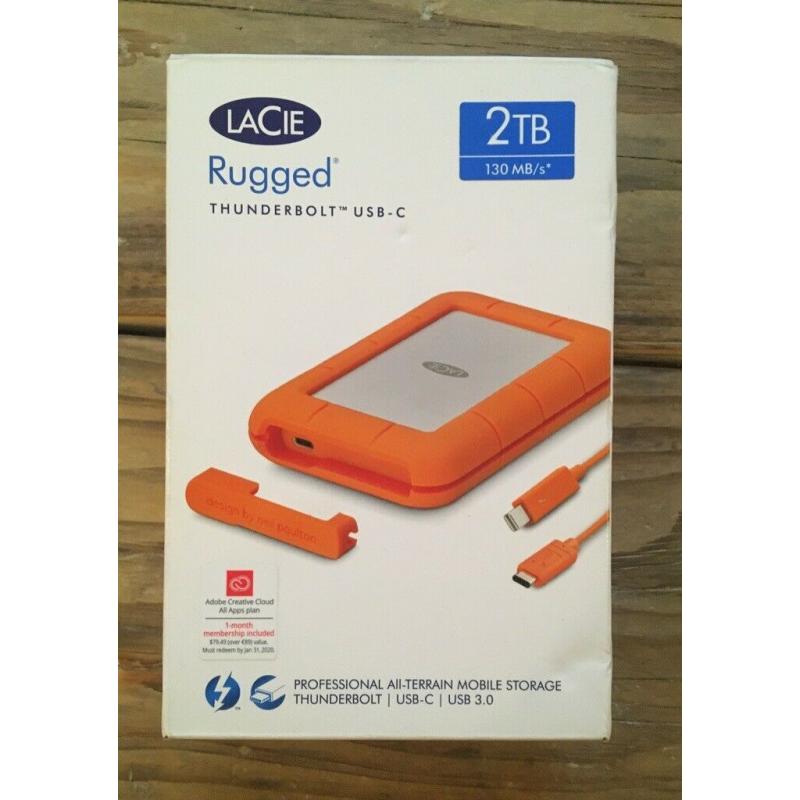 LaCie Rugged 2TB - Thunderbolt USB-C