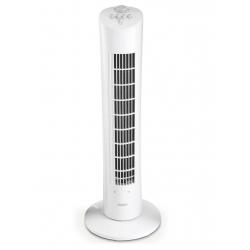 White VonHaus Oscillating 31&quot; Tower Fan - 3 Breeze Speed Settings, Aroma Tray