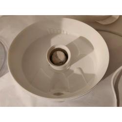 Tefel 3 Tier White Steamer Aqua Timer Used Condition.