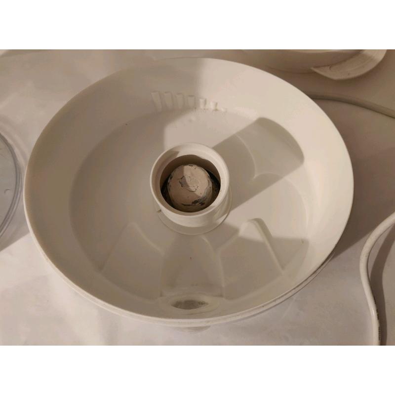 Tefel 3 Tier White Steamer Aqua Timer Used Condition.