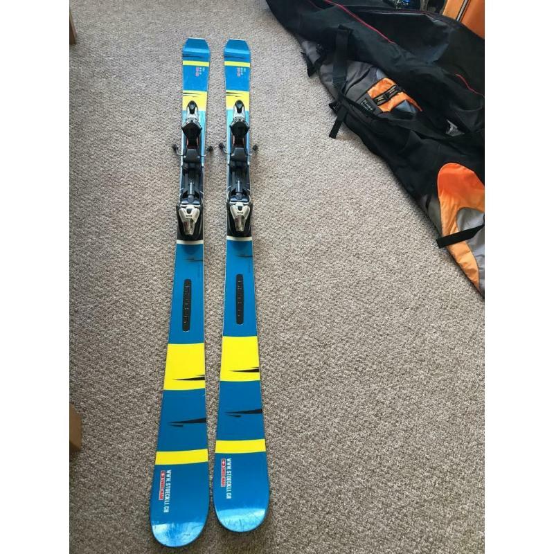 Stockli 179cm skiis and poles men?s rotor carvers