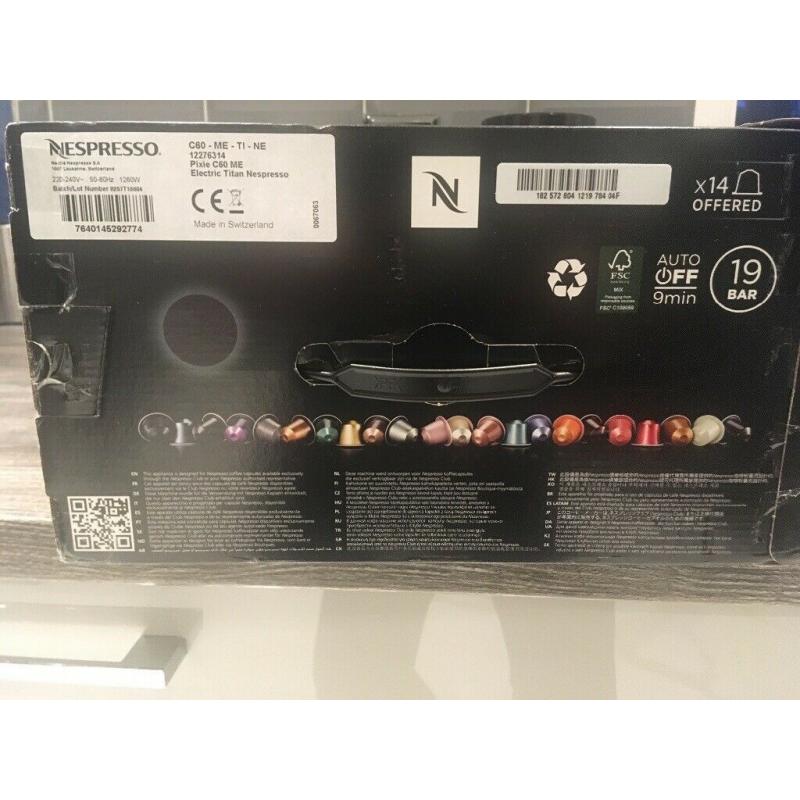 Brand New Nespresso Coffee Machine