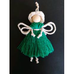 Handmade Macrame Christmas Angel Xmas Tree Gift Crafting Decoration