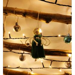 Handmade Macrame Christmas Angel Xmas Tree Gift Crafting Decoration
