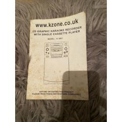 K-Zone CD Graphics Karaoke Machine