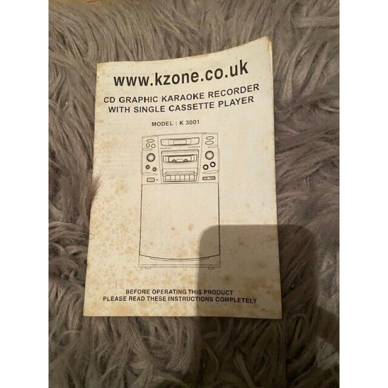 K-Zone CD Graphics Karaoke Machine