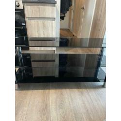 Glass tv unit 1 month old