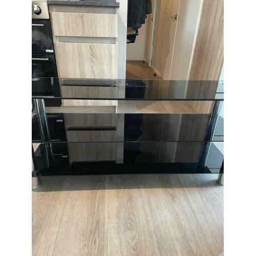 Glass tv unit 1 month old