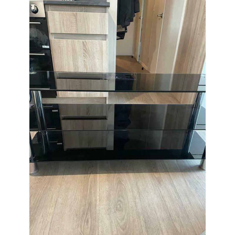 Glass tv unit 1 month old