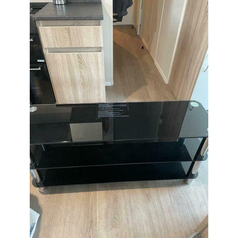 Glass tv unit 1 month old