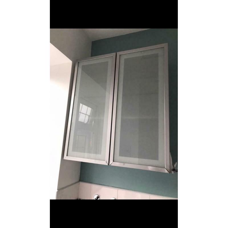 Frosted bathroom cabinet set ?25