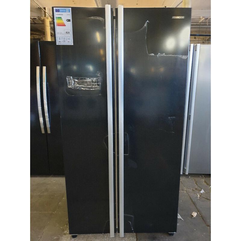 KENWOOD KSBSB20 A+ Frost Free American-Style Fridge Freezer - Black