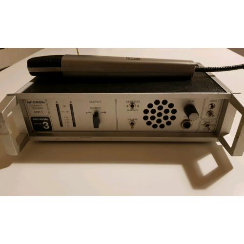 Micron Diversity Receiver MDR 3 & MICRON TX503 Hend held Transmitter