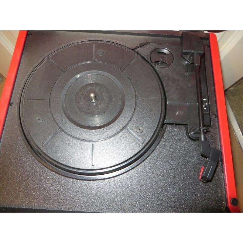 Crosley Red Record Player/Radio