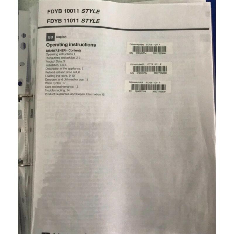 Hotpoint Dishwasher FDYB 10011 STYLE