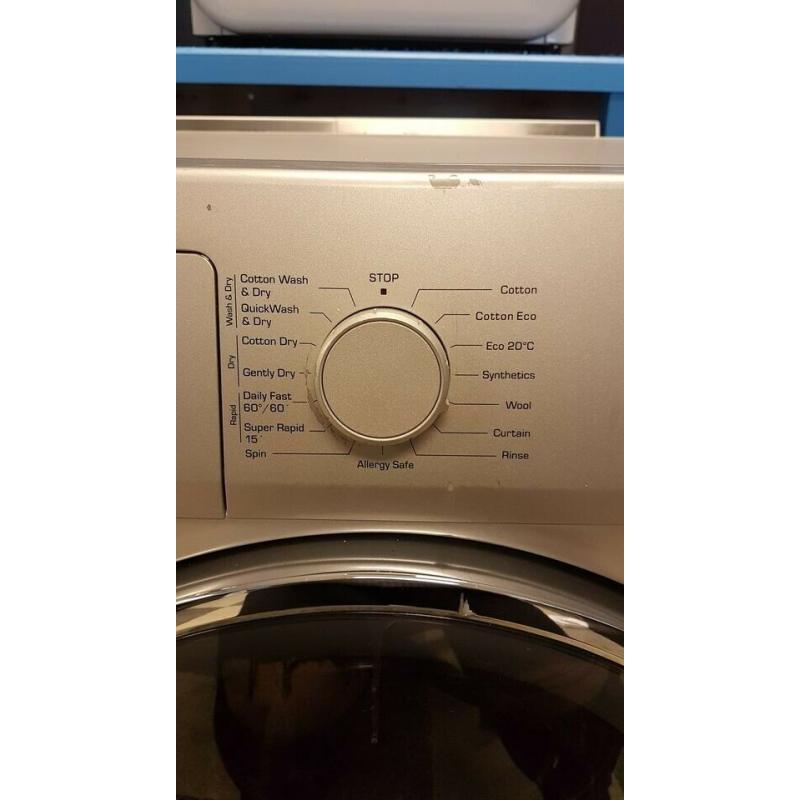wd4444 silver montpellier 7+5kg washer dryer with warranty can be delivered or collected