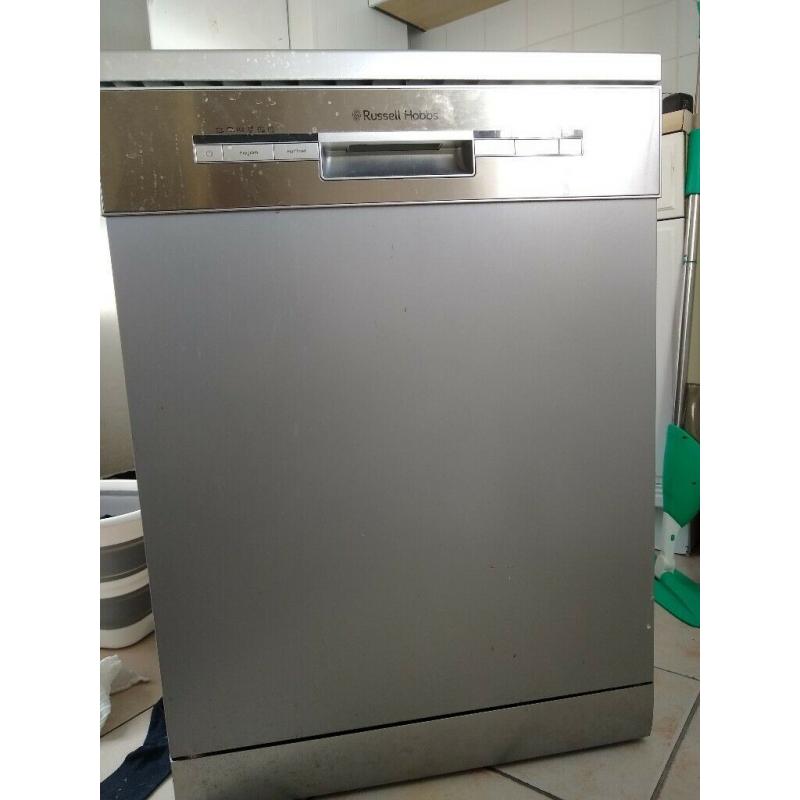 Russell Hobbs dishwasher (steel effect).