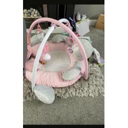 Pink Bunny Baby Play Mat