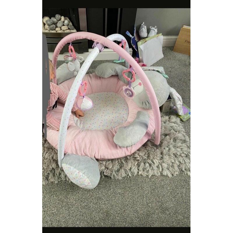 Pink Bunny Baby Play Mat