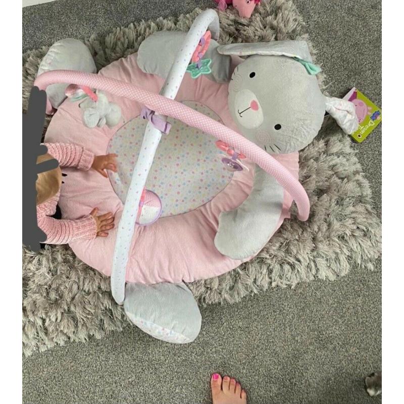 Pink Bunny Baby Play Mat