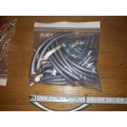 Silver/grey Plastic Cabinet/Drawer Handles x 20 with screws