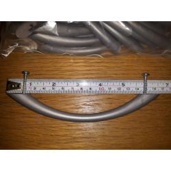 Silver/grey Plastic Cabinet/Drawer Handles x 20 with screws