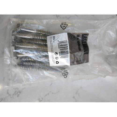EASYDRIVE COACH SCREWS A2 STAINLESS STEEL 10 X 100MM 8 PACK