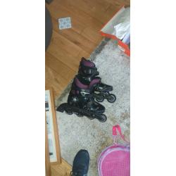 Skate board new Roller boots and pogo stick