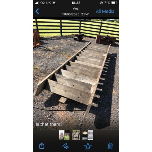 Traditional barn ladder