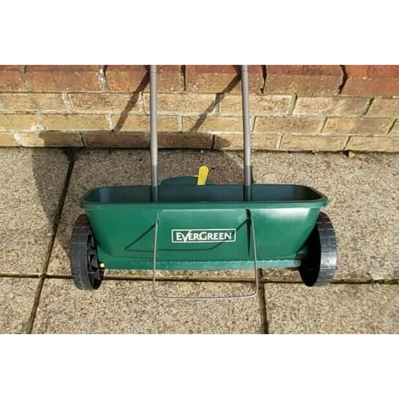 Evergreen Easy Spreader Plus Fertiliser Lawn Seed Spreader - Used Once