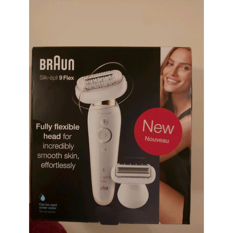 Braun Silk-epil 9 Flex epilator brand new in box