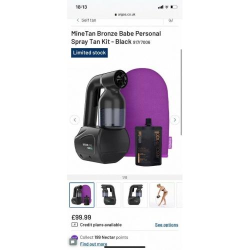 Spray tan machine & tent