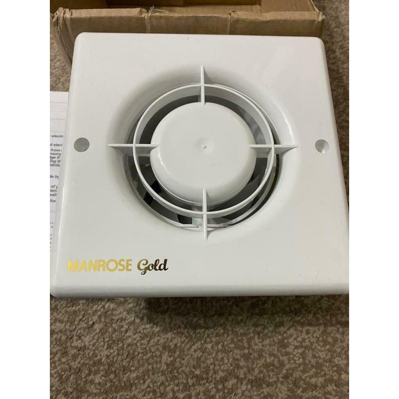 MANROSE MG100T 20W BATHROOM EXTRACTOR FAN WITH TIMER WHITE 240V