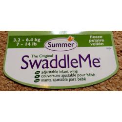 Summer Infant SwaddleMe Original Soft Swaddle Wrap - Ivory Fleece