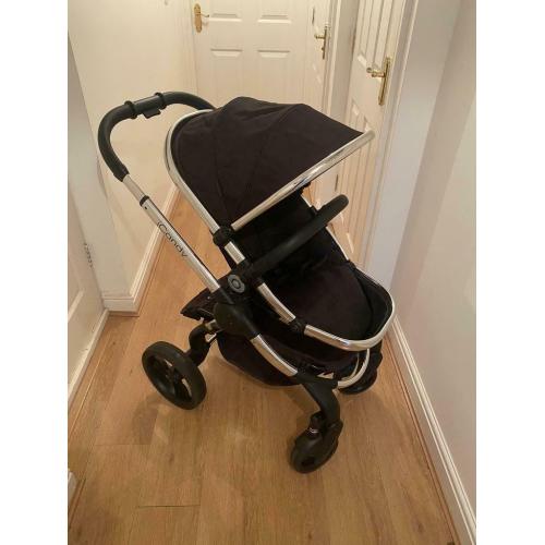 ICandy peach pram in Black Magic