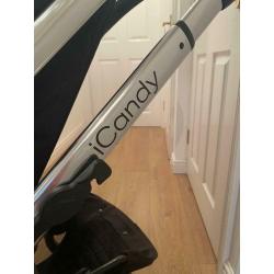 ICandy peach pram in Black Magic